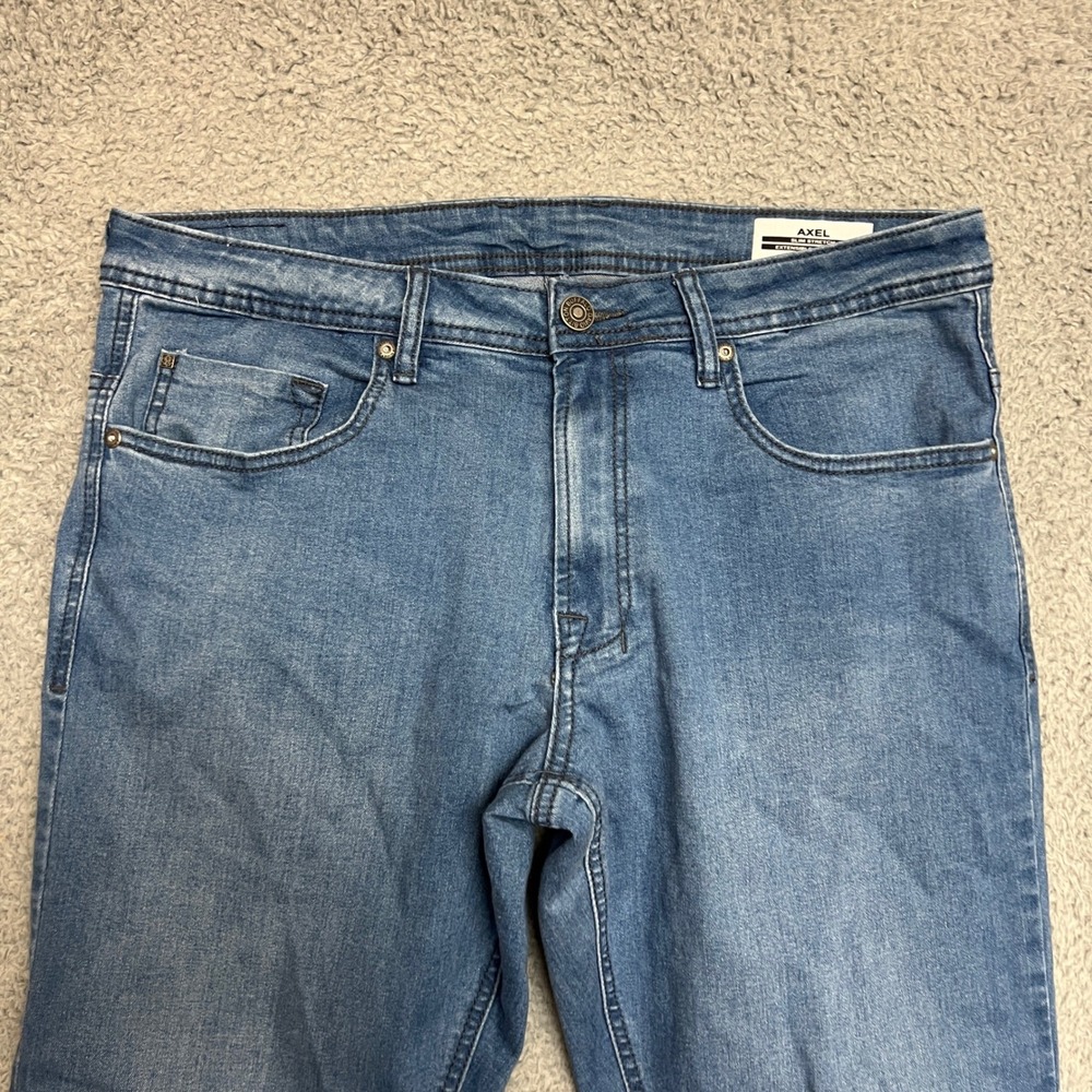 Buffalo David Bitton Jeans Mens 36x34 Axel Slim Stretch Blue Excellent Denim - Picture 5 of 10